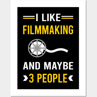 3 People Filmmaking Filmmaker Film Making Posters and Art